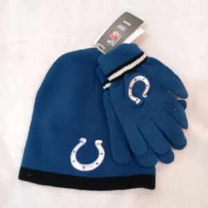 Indianapolis Colts Youth Knit Beanie & Gloves Set Reebok NFL Team Apparel NWT